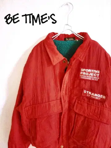 D221426 BE TIME'S 집업 블루종