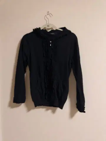 핑크하우스 집업 니트