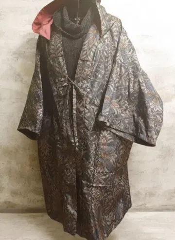 무라야마 오시마 소매 리메이크 롱 기모노풍 코트