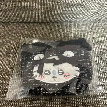 트위드 티슈 파우치 치이카와 (먼작귀) 리본 화장품 소품함 파우치 모몽가