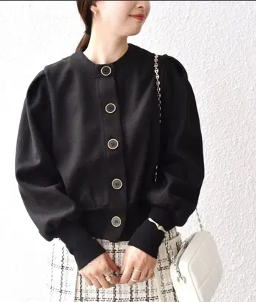 [ 새상품급 ] SHIPS 울라이크 볼륨 슬리브 가디건