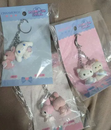 산리오 요시토쿠 레트로 봉제 인형 컬렉션 키링
