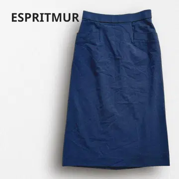 Y6327 [에스프리뮬] 타이트 스커트 깔끔한 종아리 기장 네이비 7호