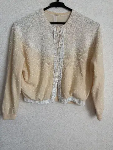 구제 의류 비즈 니트 가디건