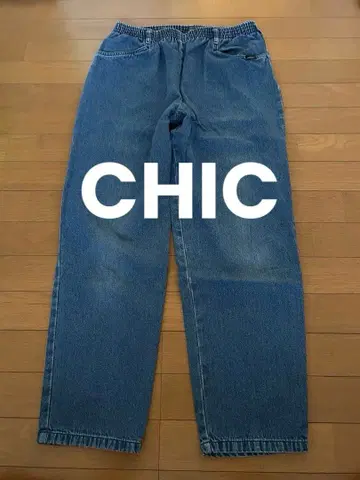 CHIC 시크 이지 와이드 테이퍼드 데님