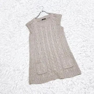 [CLASSA] 니트 미니 원피스 (M) 모헤어 혼방 튜닉