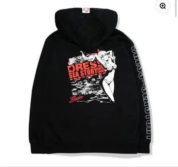 드레스 바다 이야기 콜라보 집업 후드티 L DRESS 새상품 마린쨩