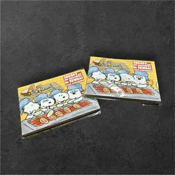 스누피 타운 센다이 한정판 메모장 2개 세트