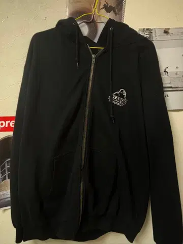 XILARCE 풀 집업 블랙 후드티 L