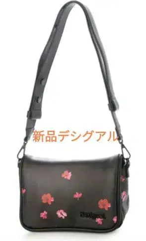 새상품 데시구알 숄더백 꽃무늬 블랙