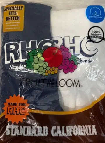 [ 2장 세트 ] 스탠다드 캘리포니아 RHC 프룻 오브 더 룸 T셔츠