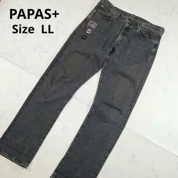 Papas+ 파파스 와펜 데님 팬츠 일본제 LL XL 스트레치