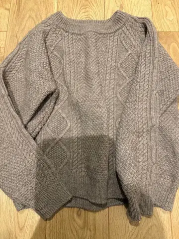 GRANDMA MAMA DAUGHTER 울 크루넥 니트