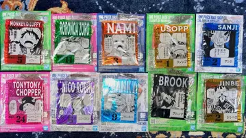 원피스 베이스샵 복권 아크릴 블록 참 루피 밀짚모자 일당