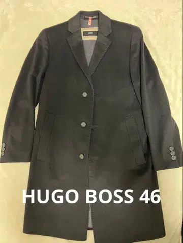 BOSS HUGO BOSS 블랙 캐시미어 혼방 코트 클리닝 완료