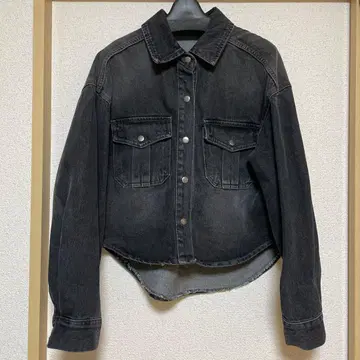 쿨 카리안 데님 자켓 블랙