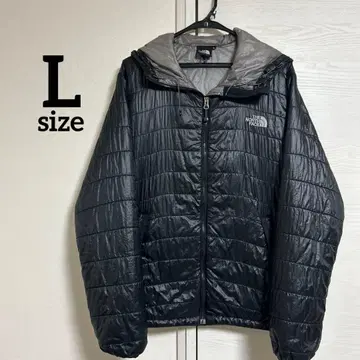 THE NORTH FACE 후드 부착 다운 자켓 L 블랙 충전솜
