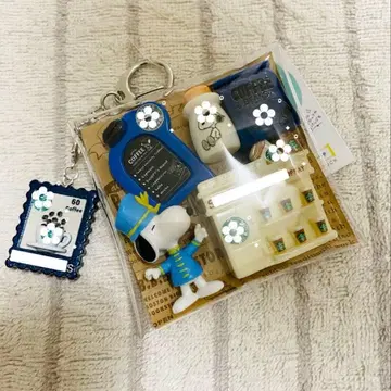 가챠 파우치 스누피 캡슐 토이 미니어처 키링