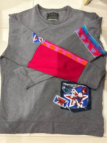 리메이크 가필드 패치워크 맨투맨