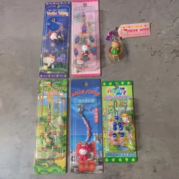 HELLO KITTY 스트랩 세트 5점