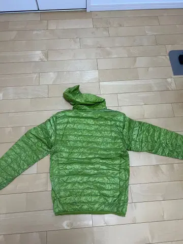 UNIQLO 후드 부착 다운 자켓 s 라이트 그린