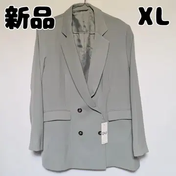 새상품 미사용 GU 더블 브레스트 자켓 L 그린