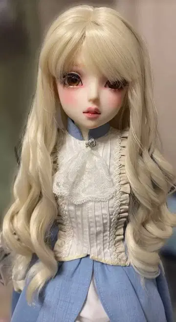 인형 가발 9인치 곱슬머리 인형용