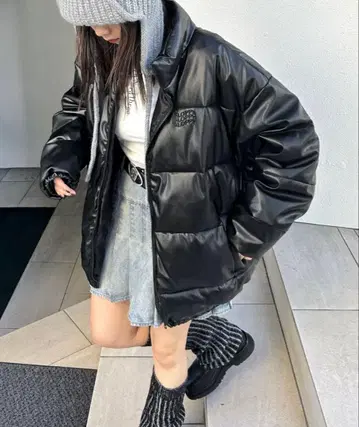 WHO'S WHO gallery 다운 블랙 L 사이즈