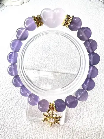 ( _ ) 퍼플 플로라이트 팔찌