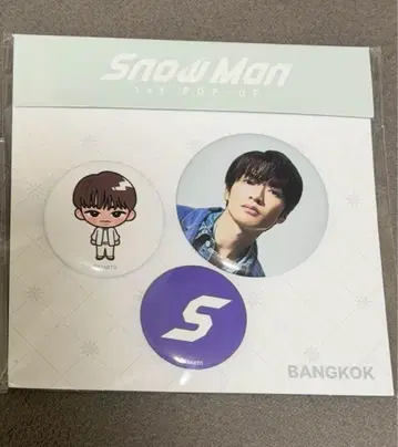 방콕 SnowMan 1st POP-UP 굿즈 캔뱃지 후카사와 타츠야