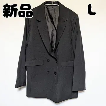 새상품 미사용 GU 더블 브레스트 테일러드 자켓 L 블랙