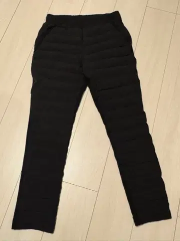 풀 하트 따뜻한 다운 팬츠 LL 블랙