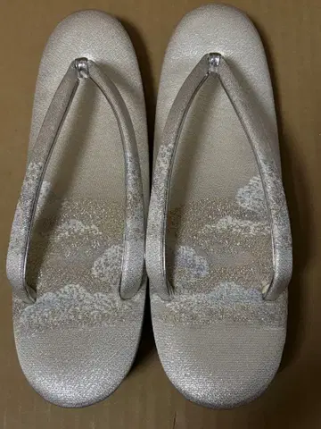 통굽 조리 (베이지 x 실버)