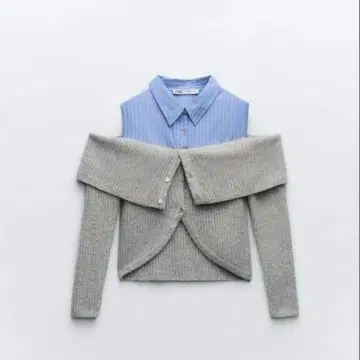 [ ZARA ] 오프숄더 니트 스웨터