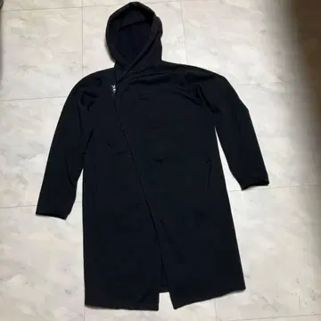 CIVARIZE 시버라이즈 아우터 후드 부착 롱 후드티 블랙