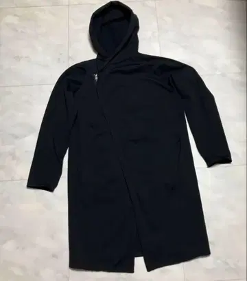 CIVARIZE 시버라이즈 아우터 후드 부착 롱 후드티 블랙