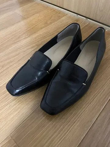 블랙 스퀘어토 펌프스 L 사이즈