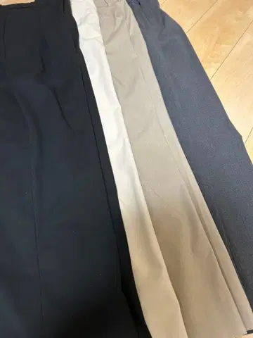 턱 와이드 팬츠 4색 세트