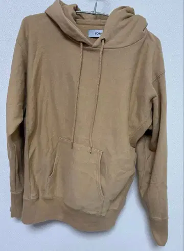 [ FORME ] 베이지 후드 부착 후드티