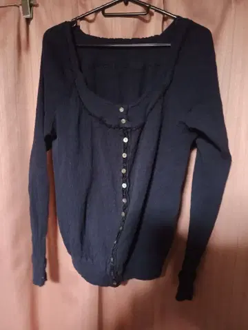 츠모리치사토 레이온 쉘 버튼, 오팔풍 버튼 니트 가디건