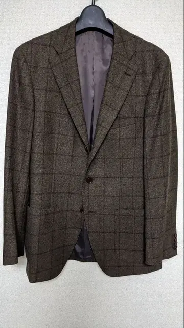 수트 컴퍼니 REDA 브라운 체크 테일러드 자켓