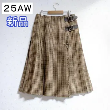 새상품 25AW 이번 시즌 신상 O'neil 타탄 체크 플리츠 스커트