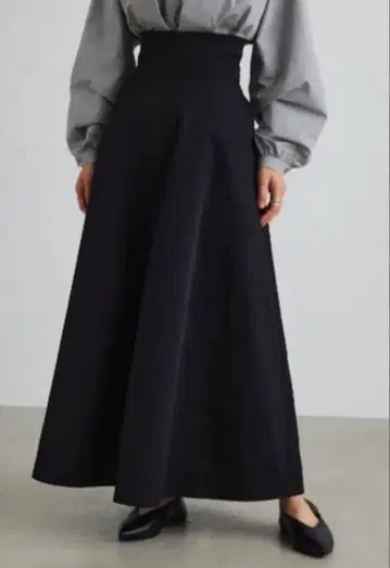 style mixer 하이웨스트 트윌 스커트 블랙
