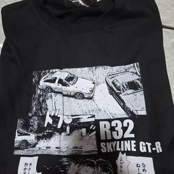 머리글자D T셔츠 M 스카이라인 GT-R R32 나카자토 타케시2