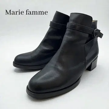 컨디션 최상 Marie famme 블랙 죠퍼 숏 부츠 벨트
