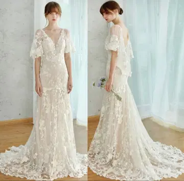 2차 모임, 촬영용 웨딩 드레스