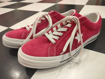 CONVERSE 원스타 스웨이드 28cm 빨간색 핑크 컨버스