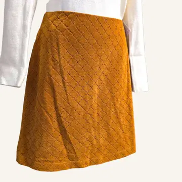 택 포함 새상품 레이빔즈 컷워크 미니 스커트 브라운