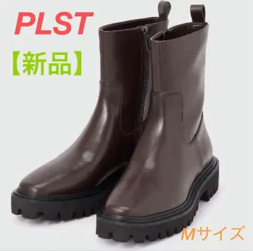 [ 새상품 ] 인기 PLST 트랙 밑창 부츠 다크 브라운 M
