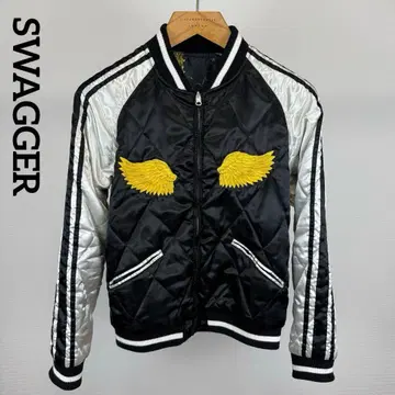 SWAGGER 스와거 리버서블 스카잔 블루종 올 패턴 자수